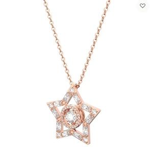 SWAROVSKI | NWT Rose Gold Stella Pendant and Chain